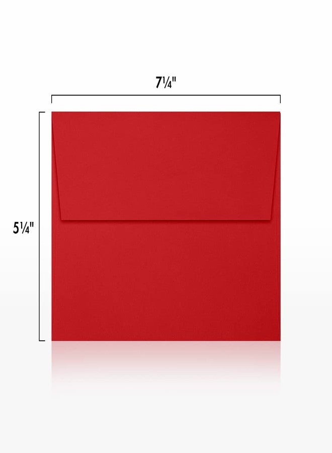 لوكس بيبر مغلفات دعوات LUXPaper A7 | سهلة الفتح والضغط | 5 1/4 بوصة × 7 1/4 بوصة | أحمر ياقوتي | ورق 80 رطل | 50 مغلفًا - Image 3